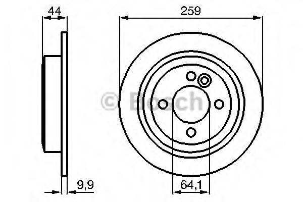 BOSCH 0 986 478 601 Brake Disc